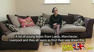 Fakeagentuk deep throats and rims for casting fuck 😏