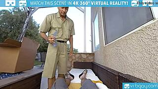 Gay VR Porn Brings Outdoor Action! Hot Stud Gabriel Gets Rough Ass Pounding