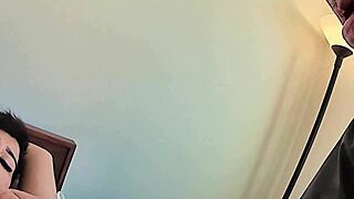 Sedusa Plays with Pussy on Bed for Close-Up Muff Diving