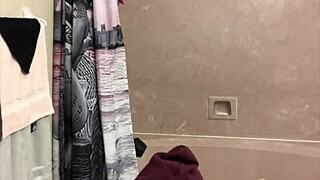 damn, he's stretching my hole wide in public! making me squirt like crazy.