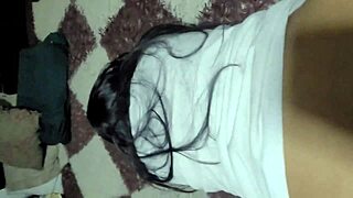 Latina Girlfriend Bent Over In Bedroom For Homemade Creampie.