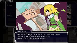 That elf in the game is getting two cocks roughly deepthroated.