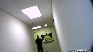 free huge blowjob and anal spanking in gay training for new recruits! 😏