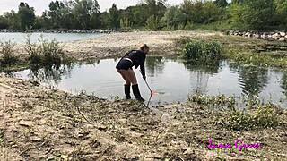 I enjoy a fantastic blowjob from my wife by the river
