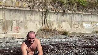 stepbrother fucks stepsister during their walk in the woods