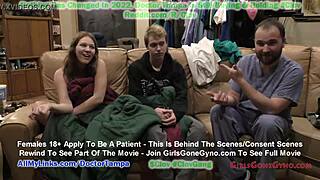 Pregnant nova maverick explores a naughty toy in doctor's office