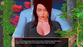 in my new family, a redhead with small tits rides a monster cock cowgirl style.