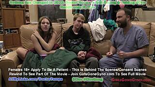 Pregnant nova maverick explores a naughty toy in doctor's office