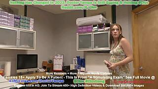 Pregnant nova maverick explores a naughty toy in doctor's office