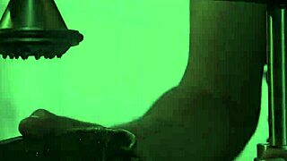 grown dude tied up in rough submission with milf