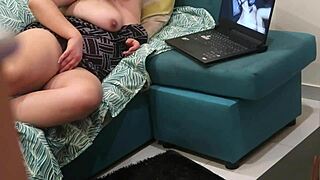 Stepsister Caught Watching Bukkake Gangbang Porn