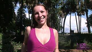 Zoe flashes tits and pussy outdoors in tampa public upskirt