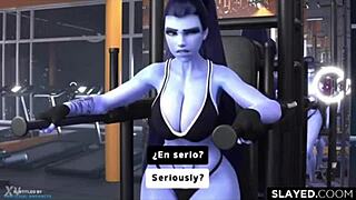 Overwatch SFM Compilation Features Kittyyevil and Bewyx Deepthroating Huge Cocks