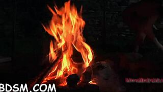 Honey in latex costume gets bound and punished hard