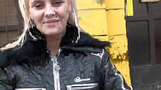 Blonde GETS Picked Up And GOES Home With Friends