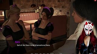 Kate 11 in Cosplay as Maid with Stockings