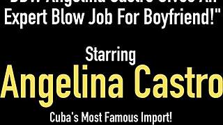 Cuban angelina castro expertly sucks monster cock for boyfriend