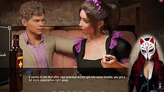 Kate 11 in Cosplay as Maid with Stockings