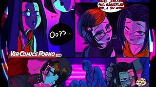 i’m totally obsessed with this wild cartoon party full of action