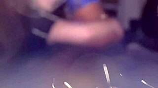 colombian girlfriend riding after holiday party home video