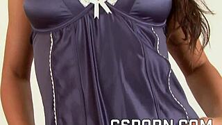 Natural brunette milf in rough hardcore scene