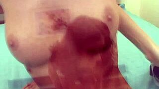 Cute Hungarian teen stretches tight with speculum and vibrator play