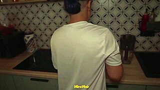 Secretly fucking a stranger using a remote control on her.