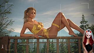 dreamland ep 16 - beautiful blonde gives outdoor footjob