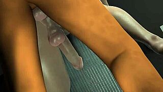 3D Cop Gets Rimmed, Fucked, and Toyed in Uniform