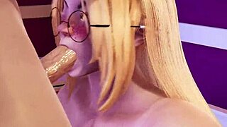 Wow, the cute fox gets pounded hard in wild hentai 3D 60 fps!