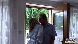 Fat Plumber Pounds Skinny Blonde Teen And Cums In Her Mouth