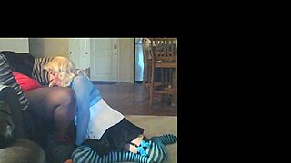 hey, watch Tiffany go wild sucking on that huge 55-inch BBC like a pro.