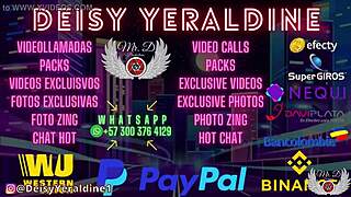 Deisyyeraldine, that Latina chick, flashing herself at the mall, man, she’s touching herself hunting strangers to bang her wet hole!