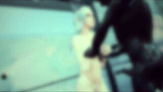 Hey, check Valkyrie soaking in the bath, uncensored 3D hentai at 4K