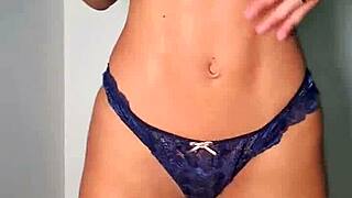 Russian fitness briana banderas undresses and uses toys for masturbation