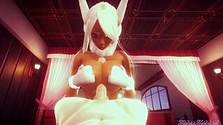 Boku No Hero Hentai with Rumi Usagiyama Riding and Teasing in POV