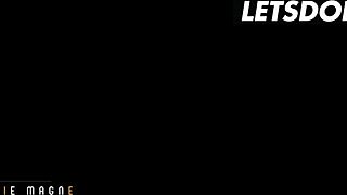 sexy redhead lottie magne bangs boyfriend at dawn