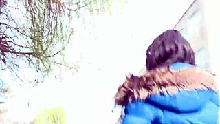 Beautiful slut caught pissing and masturbating in public London