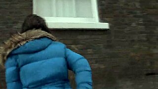Beautiful slut caught pissing and masturbating in public London