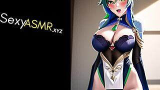 why does this anime cosplay baddie moan so loud in asmr?