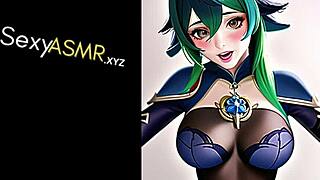 why does this anime cosplay baddie moan so loud in asmr?