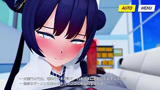 Hey, wanna watch this 3D cartoon hentai with Kisaki giving an epic handjob?