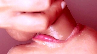 After the party, this cute blonde teen sucked and fucked until the last drop