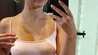 Mia Piper aka Hazel Grace Masturbates in Mirror! 😘