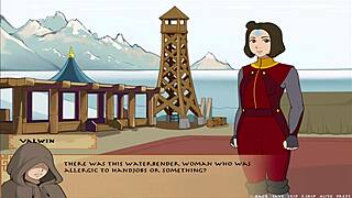 big anime booty shines in four element trainer book 5 slav part 9 😍