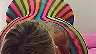 How Does This Peruvian Blonde Ride Huge Dildo in Her Ass?