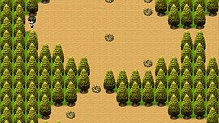 Blonde hentai girl gets cum on thighs at outdoor ranch