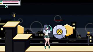 Detailed hentai ryona game play with asian cartoon characters in anime