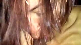 Super Head Slut Contrasts Gentle Slurping of Black Cock