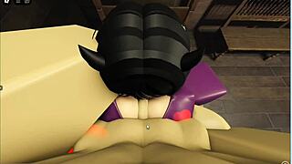 roblox slut gets slammed doggystyle in cabin, oops meant slammed hard